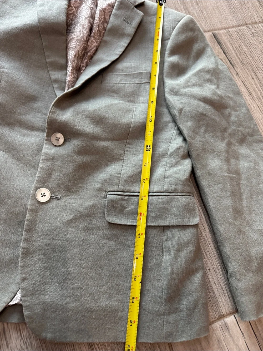 Ralph Lauren Light Sage 100% Linen Two-Piece Suit